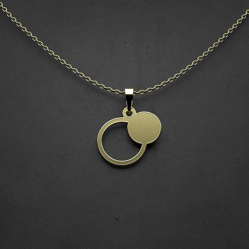 گردنبند طلا حلقه 18 عیار  کد PP1031