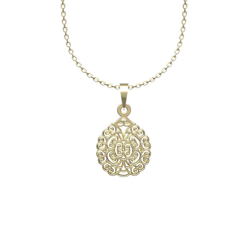 گردنبند طلا سنتی 18 عیار  کد NN1133