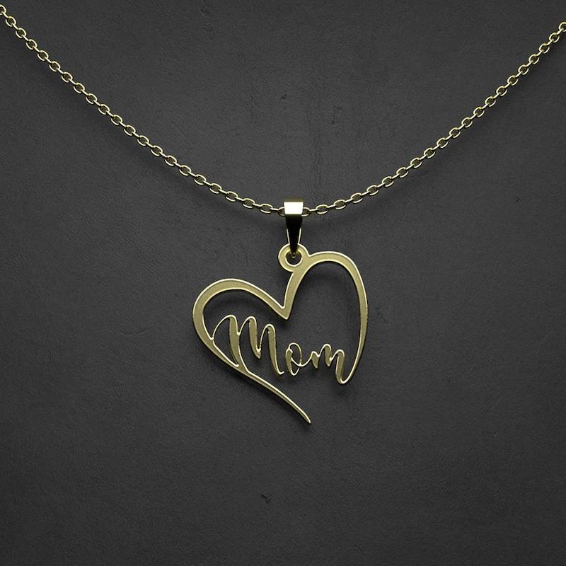 گردنبند طلا مدل mom کد HK1024