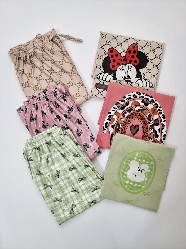 ست تیشرت شلوار عروسکی 3 کد ۷۳۵