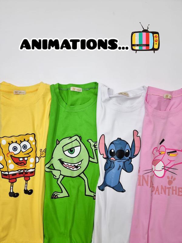 ست تیشرت شلوار انیمیشنی (۲ تکه)  کد ۸۸۵
