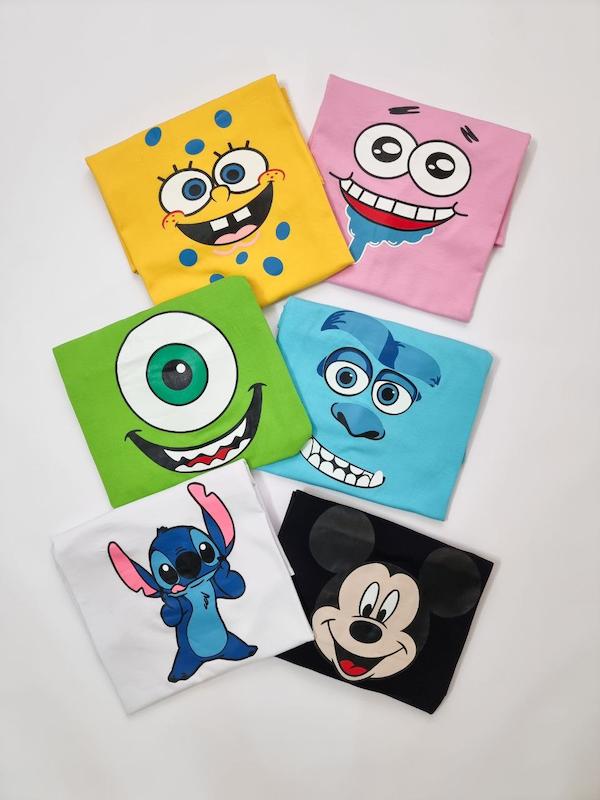 تیشرت لانگ و قواره دار انیمیشنی کد ۹۷۵