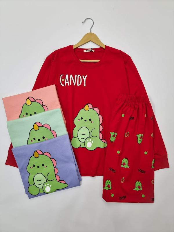 ست بلوز شلوار دایناسور  کد 995