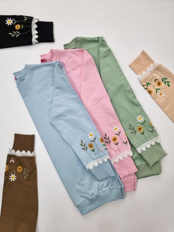 بلوز گیپوری آفتابگردون  کد  ۱۰۱۰