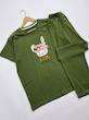 ست تیشرت شلوار خرگوش کلاهدار  کد 405