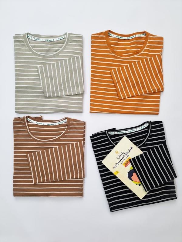 بلوز راه راه آستین بلند ۱۰۴۰