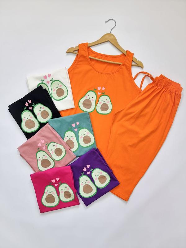 ست تاپ شلوارک آووکادو 🥑 کد ۴۶۵