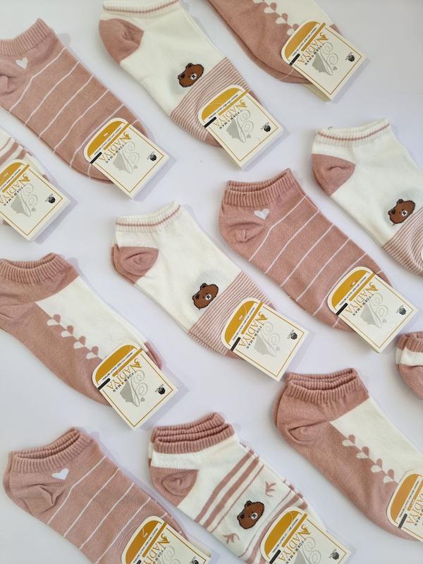 جوراب تدی صورتی کد 450