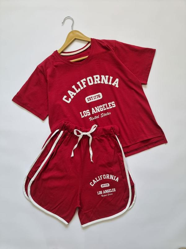 ست تیشرت شورتک ورزشی کد ۵۷۵