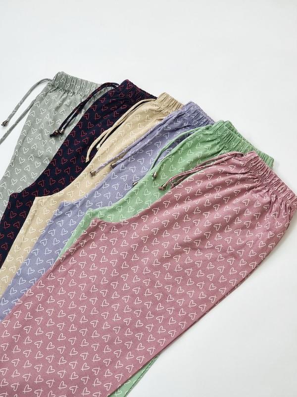 شلوار پنبه‌ای قلب ویکتوریا  کد ۳۴۵