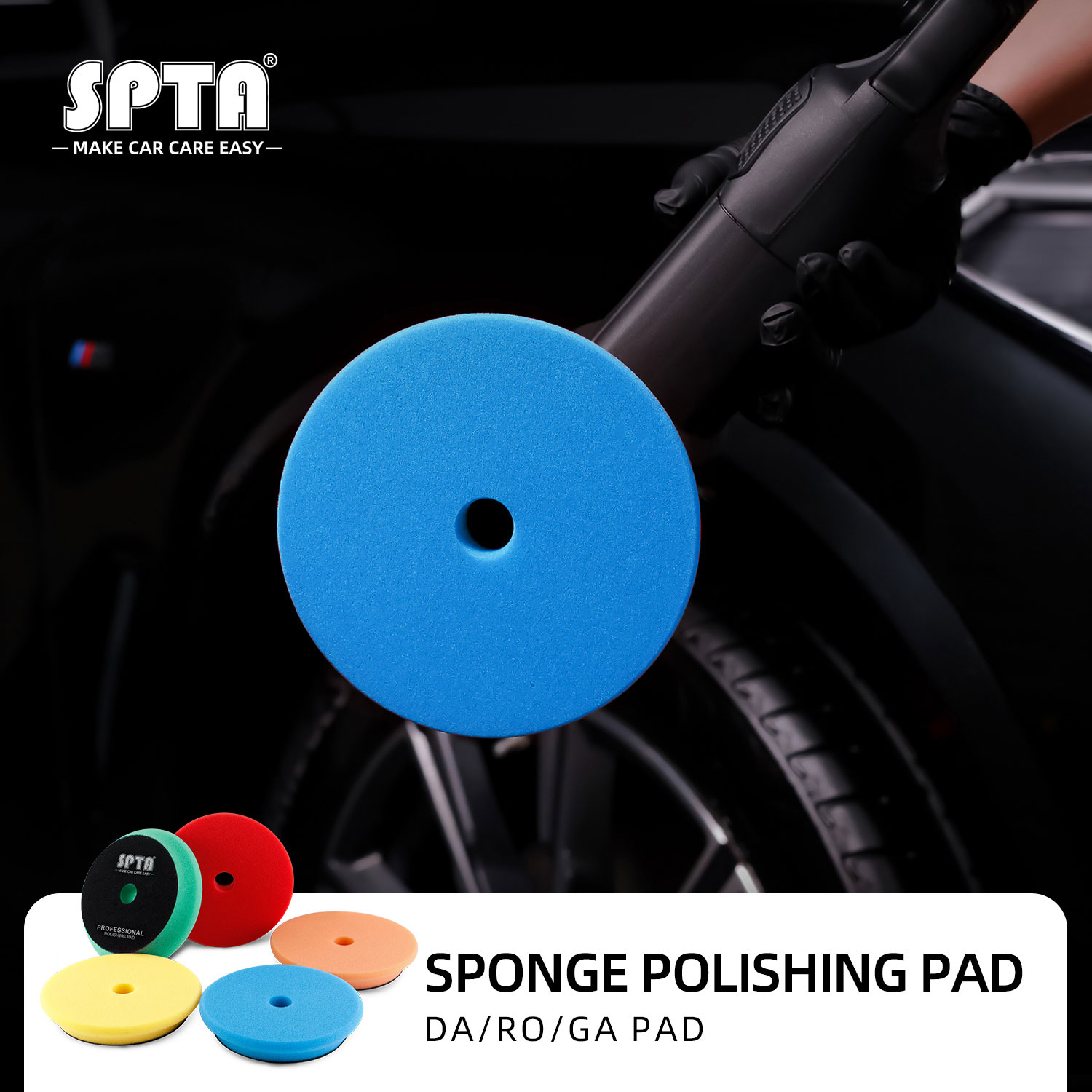 پد پولیش اسفنجی نرم 150 میلی متری اس پی تی ای T40