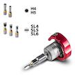 سری آچار و پیچ گوشتی تروتک المان مدل Bit and Socket مجموعه 40 عددی