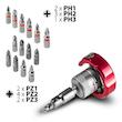 سری آچار و پیچ گوشتی تروتک المان مدل Bit and Socket مجموعه 40 عددی