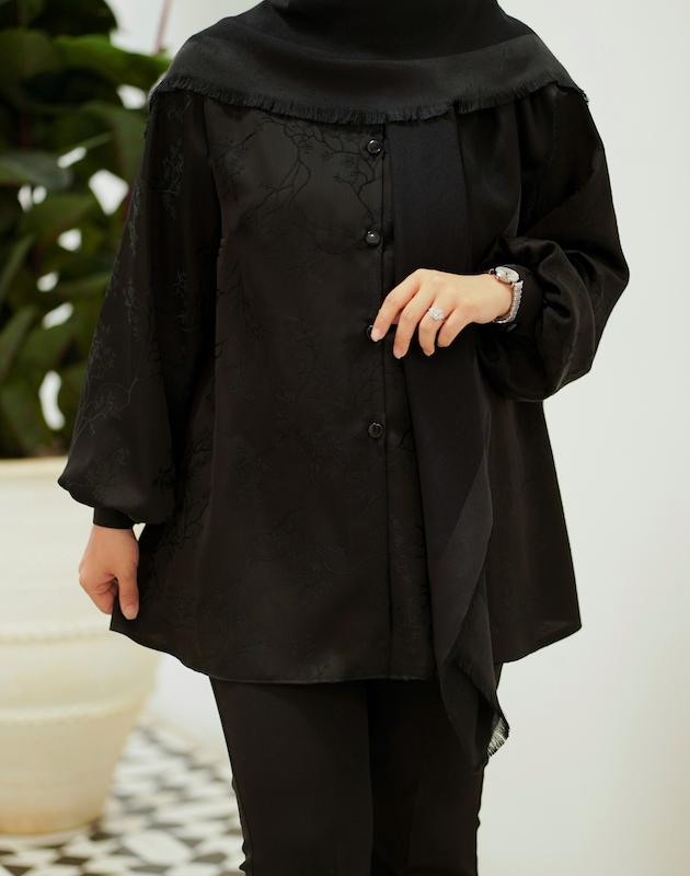 شومیز شکوفه و برگی