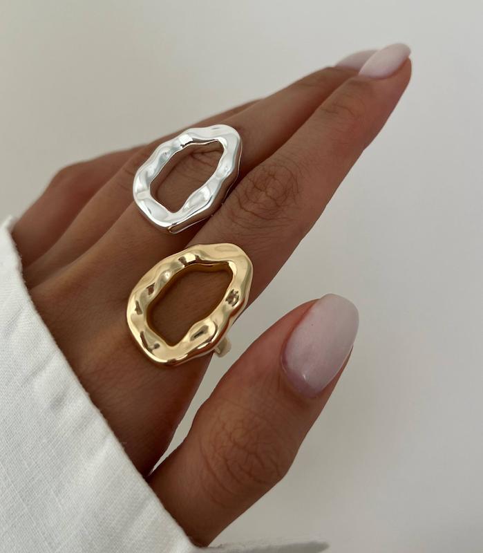 انگشتر بیضی دفرمه