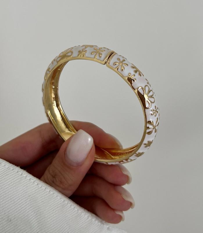 بنگل میناکاری طرح گل
