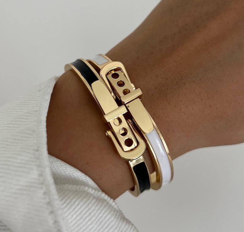 بنگل طرح کمربند‌ میناکاری باریک