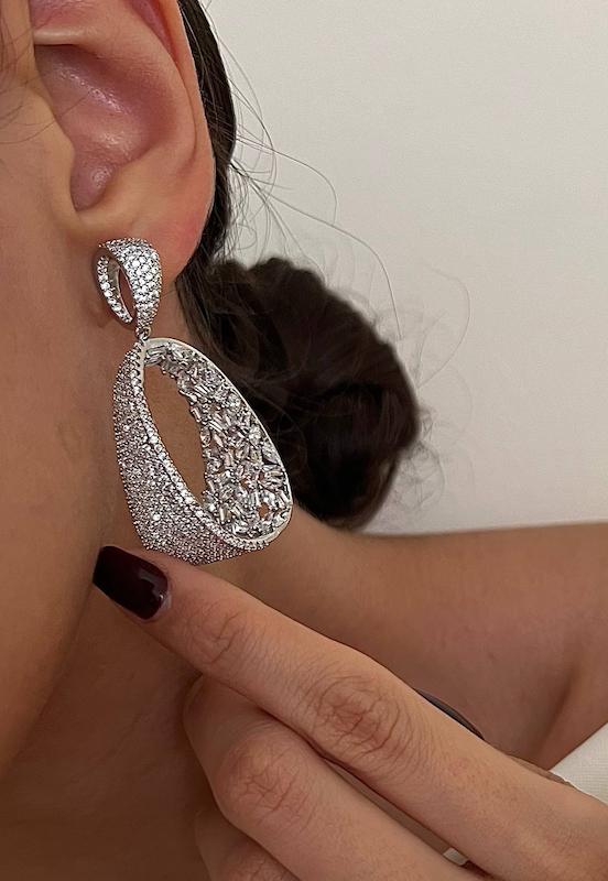 گوشواره جواهری لوکس