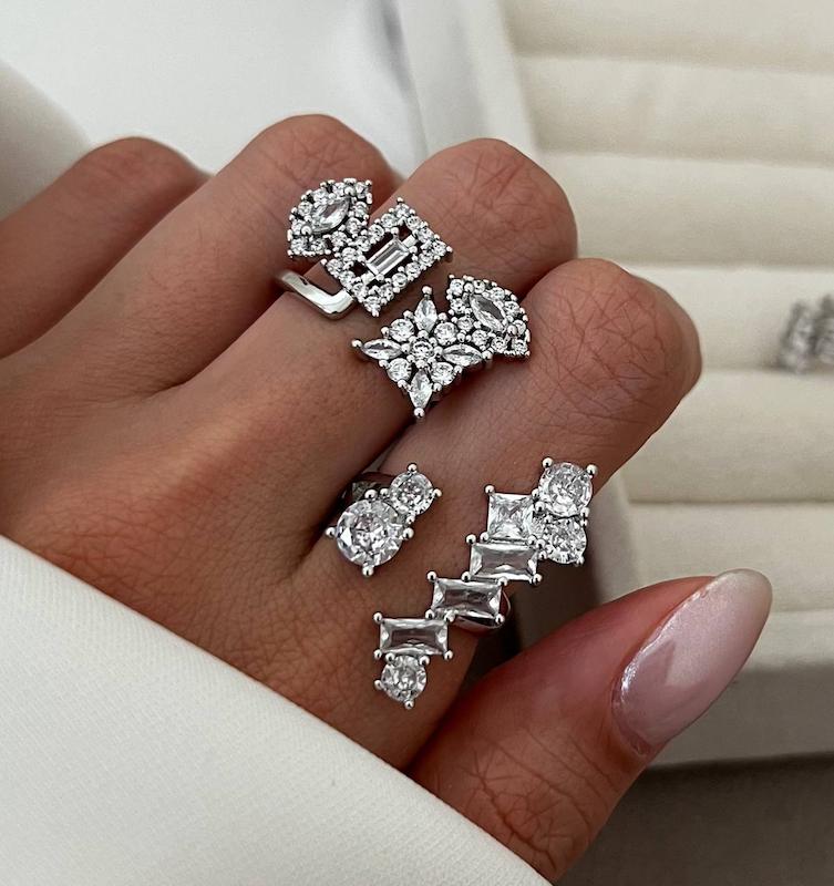 انگشتر طرح جواهر