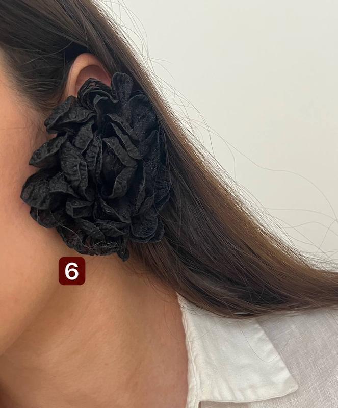 گوشواره پارچه ای مشکی