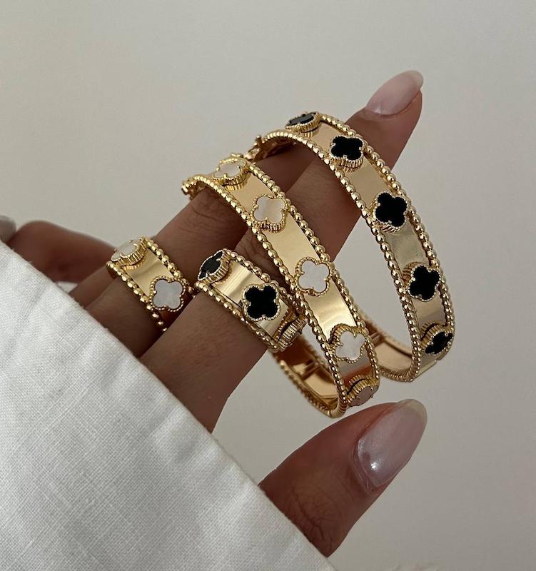 ست بنگل و انگشتر ونکلیف قفل اورجینال