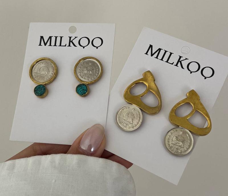 گوشواره دست ساز سکه