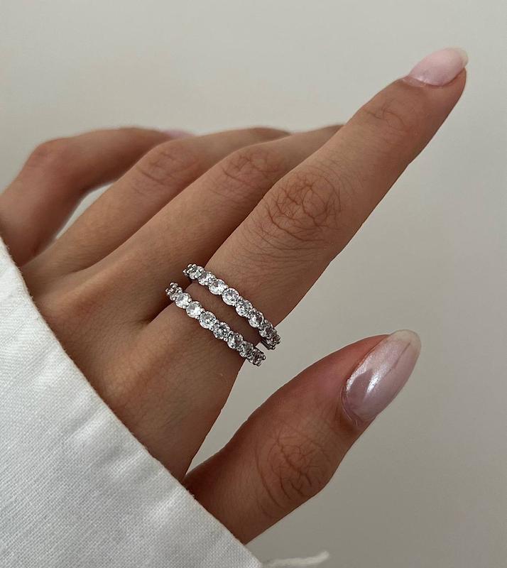 انگشتر تنیسی طرح جواهر