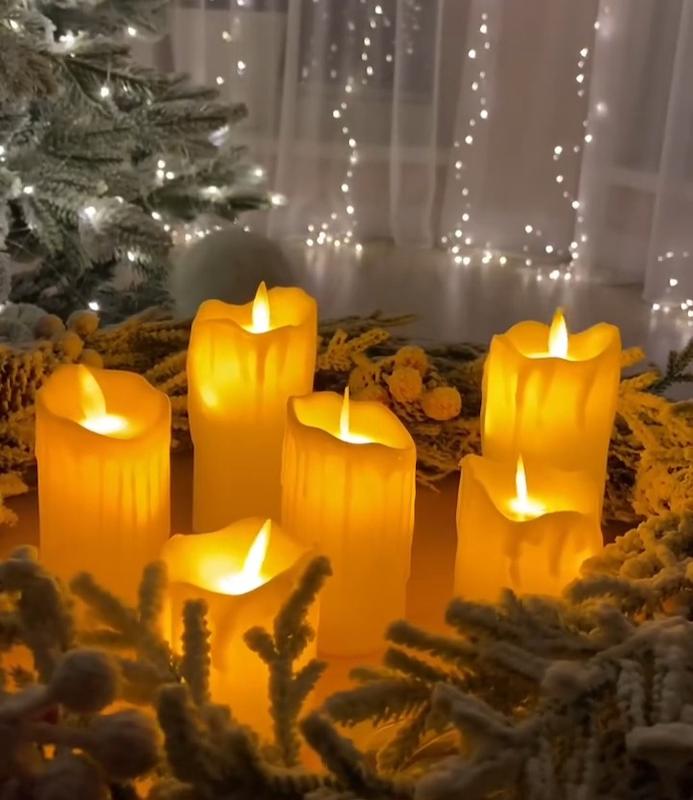 شمع شعله متحرک ال ای دی با نور رقصان مخصوص دکورهای جذاب
