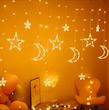 ریسه ماه و ستاره پرده ای نامنظم
