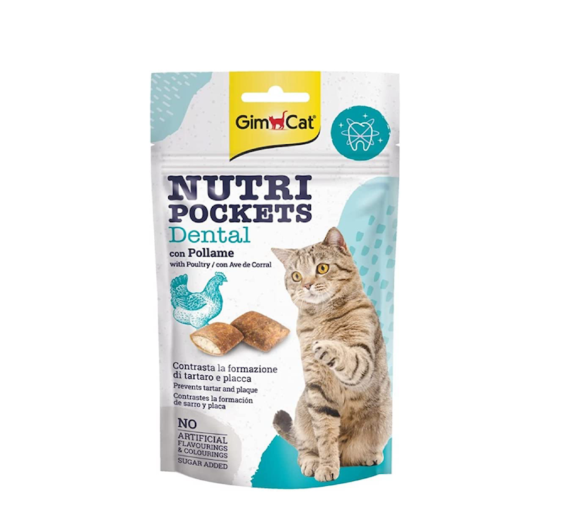 اسنک تشویقی گربه نوتری پاکت دنتال جیم کت GimCat Nutri Pockets Dental