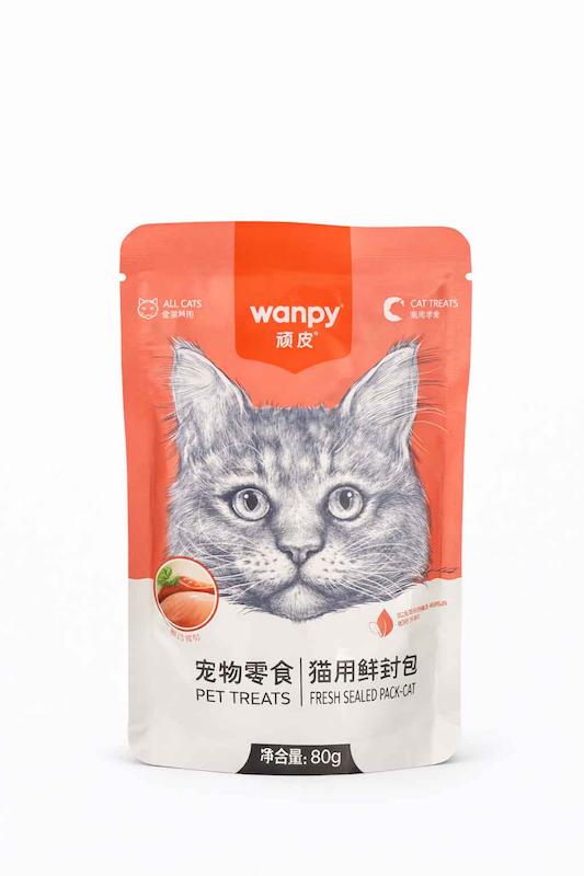 پوچ گربه ونپی  Wanpy با طعم مرغ و ماهی كاد