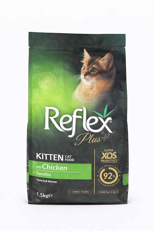 غذای خشک بچه گربه رفلکس پلاس با طعم مرغ فله یک کیلوگرمی Reflex Plus Kitten 