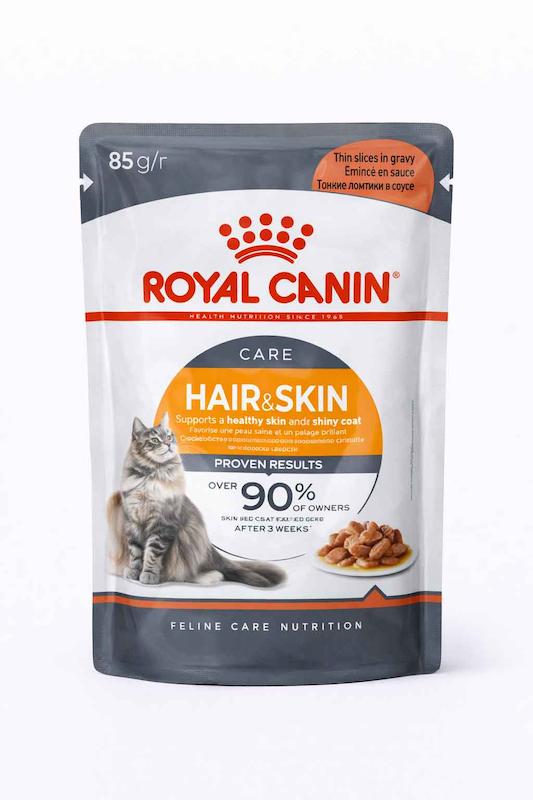 پوچ گربه رویال کنین مو و پوست Royal Canine Pouch Hair & Skin