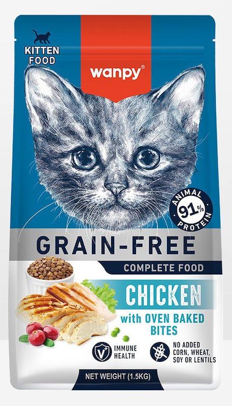 غذای خشک ونپی  طعم مرغ بسته بندی یک و نیم کیلوگرمی Wanpy Cat Dry Food 1.5 kg