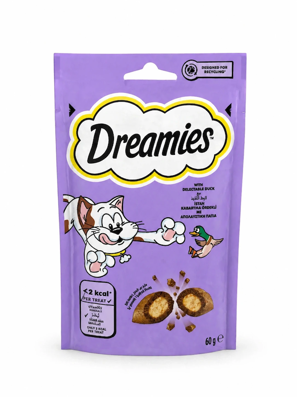 تشویقی دیریمیز طعم اردک Dreamies Snack Duck