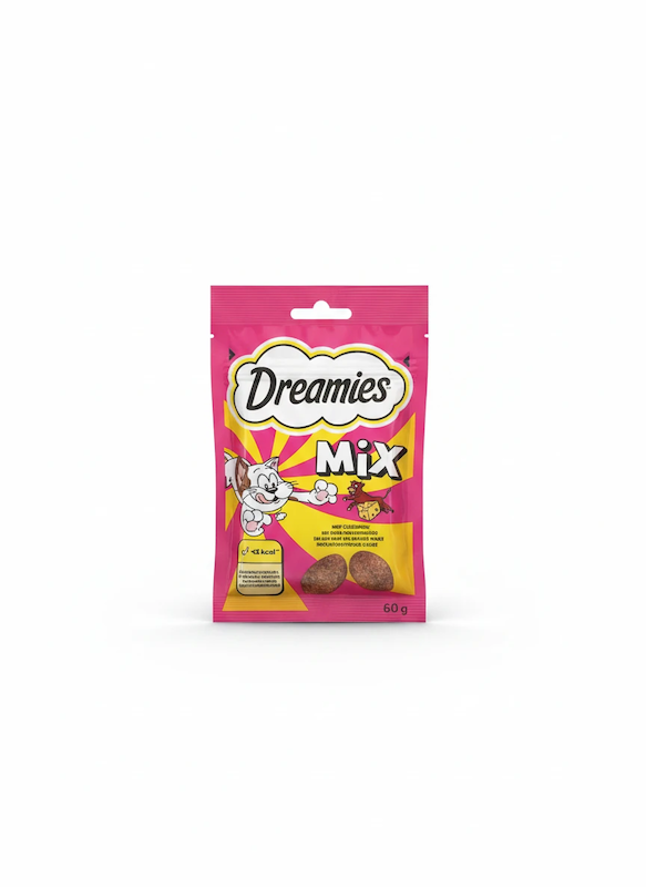 تشویقی دیریمیز طعم میکس گوشت و پنیر Dreamies Mix Cheese & Beef