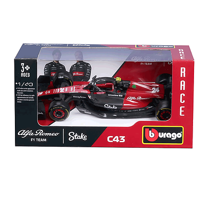 ماکت بوراگو  فرمول یک آلفارومئو  C43 F1 TEAM شماره 24 مقیاس 1:43 Bburago Race - Alfa Romeo C43