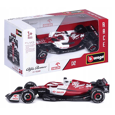 ماکت بوراگو فرمول یک آلفارومئو C42 F1 TEAM شماره 24 مقیاس 1:43 Bburago Race - Alfa Romeo 