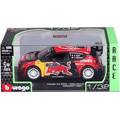 ماکت بوراگو سیتروئن C3 WRC-Rally  مقیاس 1:32 Citroën C3 WRC Rallye Monte 