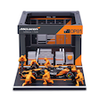 ماکت Pit Pass بوراگو مک لارن MCL38 مقیاس 1:43 Bburago F1 Mclaren F1 Team MCL38 2024 Pit Pass Diorama Oscar Piastri 