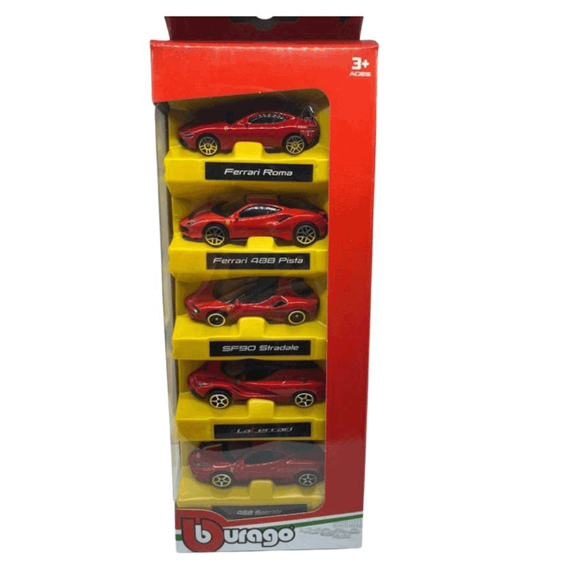ست ۵تایی بوراگو فراری Bburago 1:64 Ferrari 5Pk