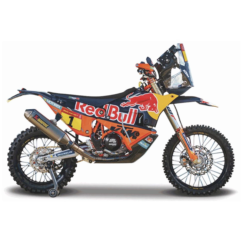 ماکت موتور Bburago ردبول  KTM 450 Rally 2019 (Dakar Rally) مقیاس 1:18