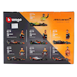 مجموعه خودروهای مک‌لارن7عدد بوراگو Bburago - McLaren F1 7 Car Collection with Display