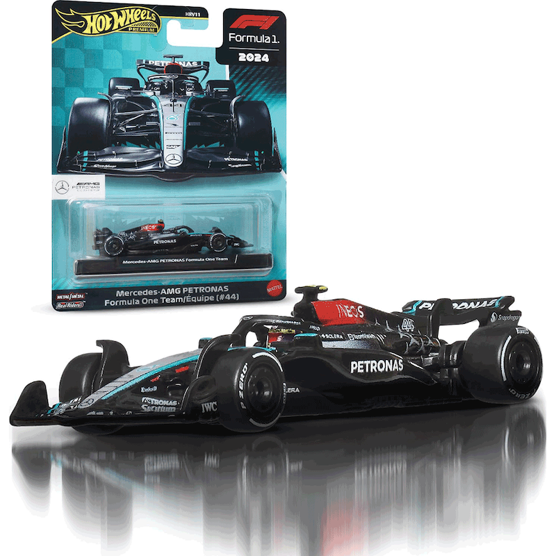 ماکت هلتویلز فرمولا وان مرسدس بنز 1:64 Hot WHeels Mercedes AMG Petronas  #44