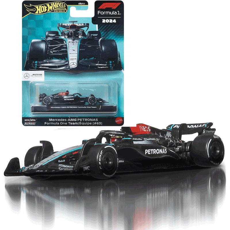 ماکت هاتویلز فرمولا وان مرسدس بنز 1:64 Hot WHeels Mercedes AMG Petronas  #63