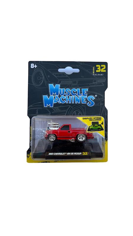 ماکت ماشین مقیاس 1:64  MUSLE MACHINES 1993 chevrolet 454 ss pickup 32