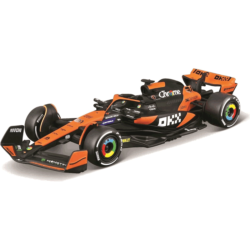 ماکت بوراگو فرمول یک مکلارن 81#  2024 Bburago Mclaren MCL36 Mini Grand Prix 