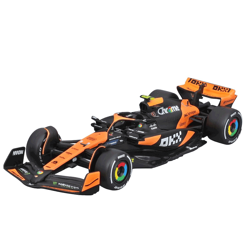 ماکت بوراگو فرمول یک مکلارن 4#  2024 Bburago Mclaren MCL36 Mini Grand Prix