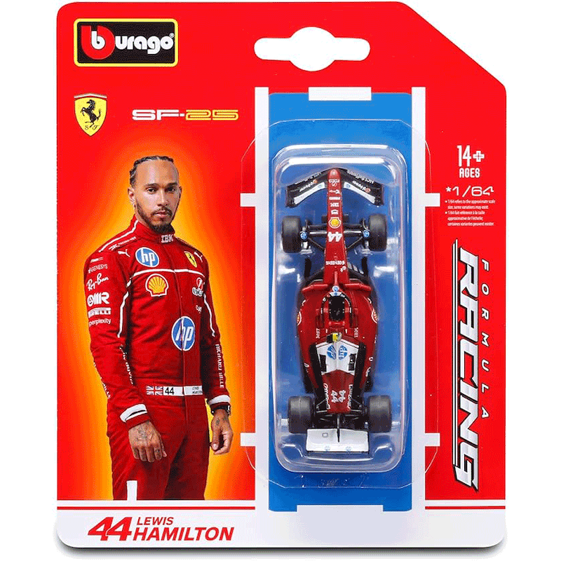 ماکت بوراگو فرمولا وان فراری 1:64 Bburago F1 Ferraei SF.25 2025#44