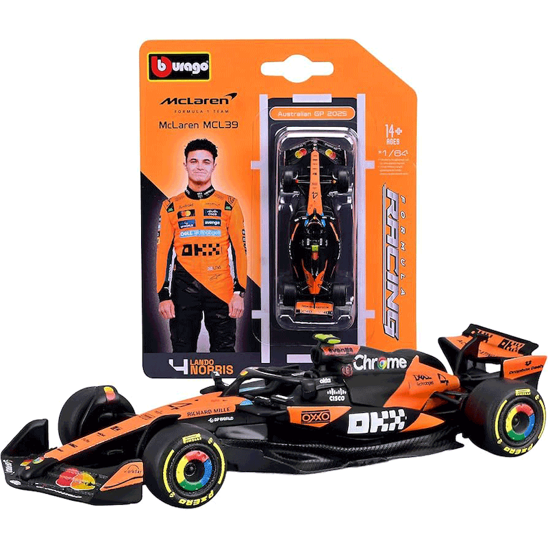 ماکت بوراگو فرمولا وان مکلارن 1:64 Bburago F1 MCLaren MCL39 #4